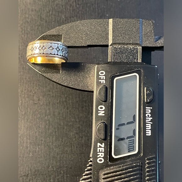 Clark & Coombs 10k GF & Sterling Band W/ Dbl Row Of Hearts 1930-50’s Vntg 6.5-7 - Picture 9 of 16